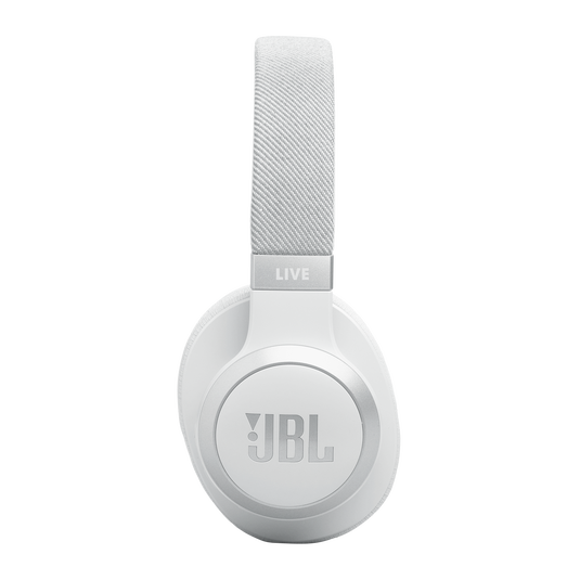 JBL Live 770NC - White - Wireless Over-Ear Headphones with True Adaptive Noise Cancelling - Right image number null
